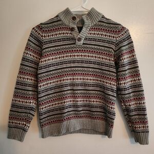 Janie And Jack Fair Isle Sweater Size 7